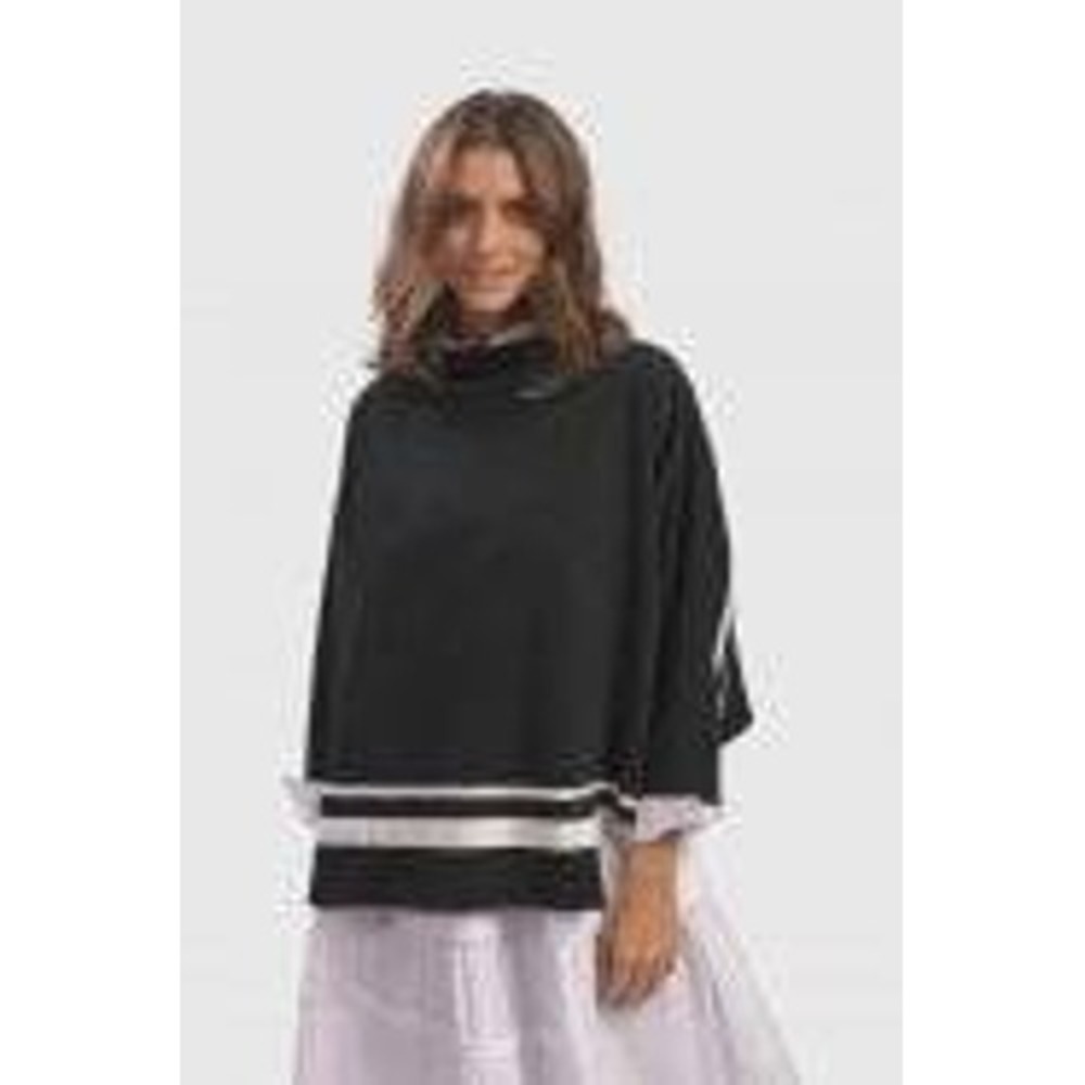 NEW Urban by Alembika Nougat Cutaway Top Black Womens Small